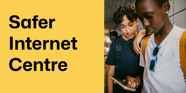 Bild med texten "Safer Internet Centre"