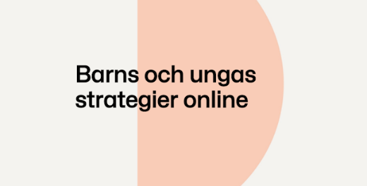 Rapporten barns och ungas strategier online